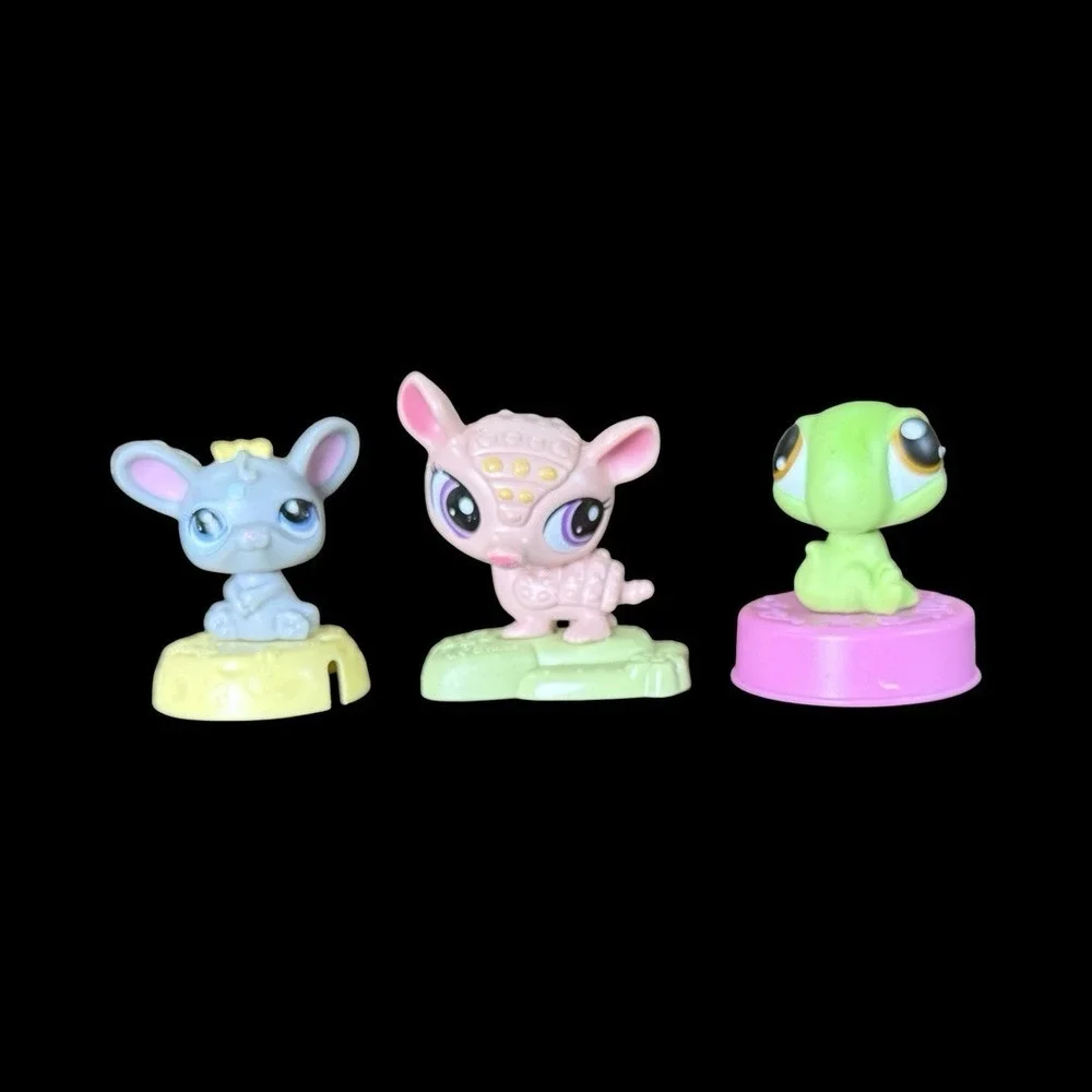 Hasbro Littlest Pet Shop LPS McDonald's Toys Lot Of 3